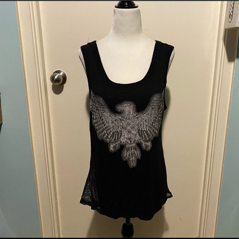 DOUBLE ZERO EAGLE MESH SIDES TANK TOP